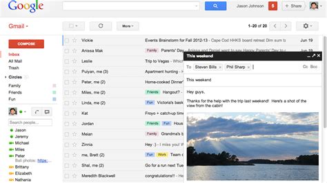 Gmail Redesigned With New Chat Window Style Compose Tool The Verge