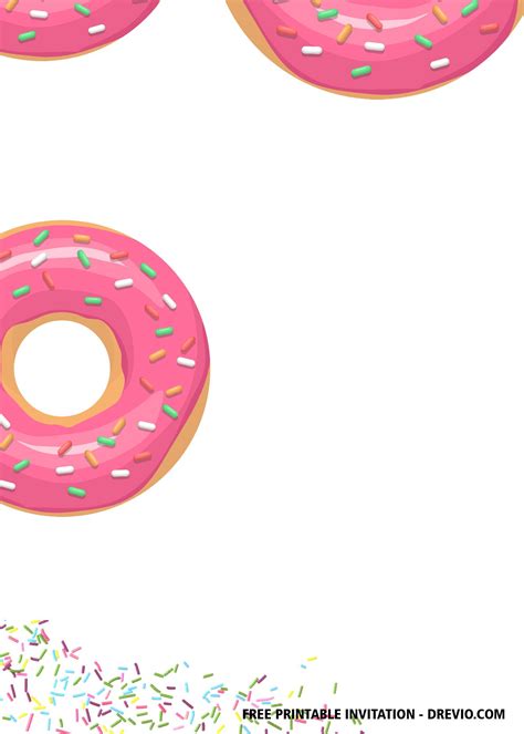 Download Free Printable Donuts Invitation Templates Free Birthday
