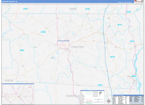 Maps Of Chester County South Carolina
