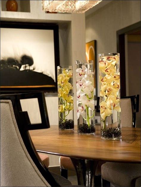 Fish bowls can be kept with gold fish alone or can also be filled up with fresh sticks of lily or tulip as you like. Dining Room Centerpiece Ideas For Summer in 2020 | Dining ...