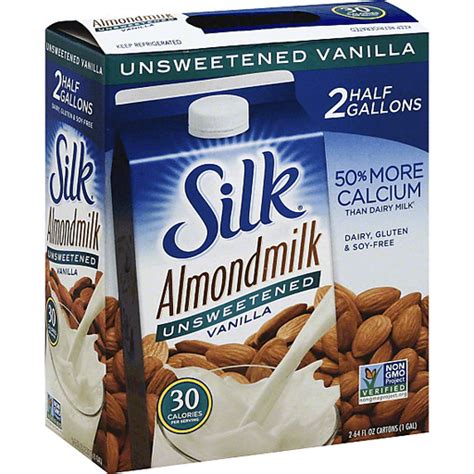Silk Almondmilk Unsweetened Vanilla Dairy Chief Markets