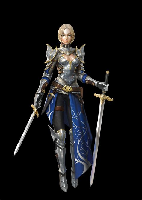 Artstation Knight Choi Yousik Female Knight Female Armor Fantasy