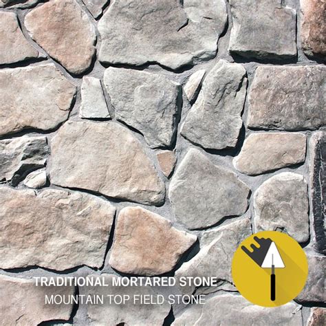 M Rock Mountain Top Field Stone 8 Sq Ft Manufactured Stone