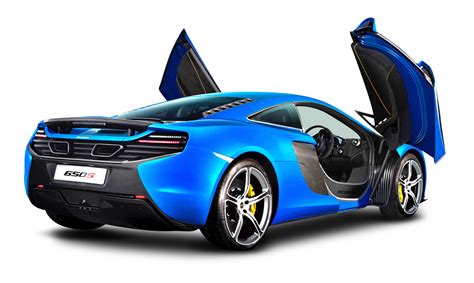 Download now for free this us police car transparent png picture with no background. Blue Mclaren 650s Car Back PNG Image - PngPix