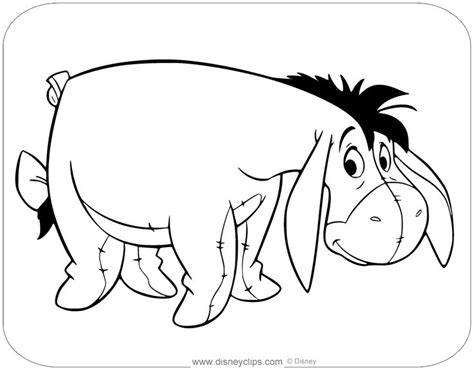 Eeyore Coloring Page Coloring Pages Bear Coloring Pages Eeyore