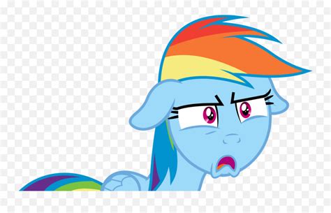 Rainbow Dash Shocked Face Png Image Mlp Rainbow Dash Funny Face