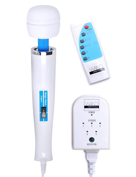 Magic Wand Af427 Massager With Free Wand Essentials Speed Controller Blue White Black Pack Of