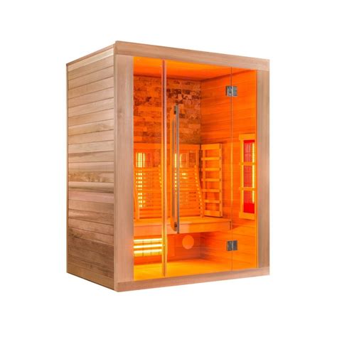 Sauna Infrarouge Chaleur De Luxe Alpha Wellness Résidentiel En Bois