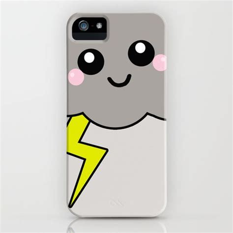 Cute Iphone Decals Cute Thunder Cloud Iphone And Ipod Case Iphone Decal