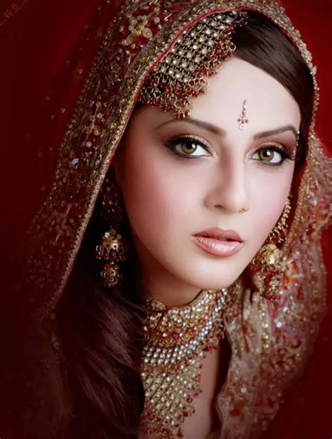 成都化妆学校之新娘妆分享 美丽的印度新娘 化妆知识 奢妃化妆学校