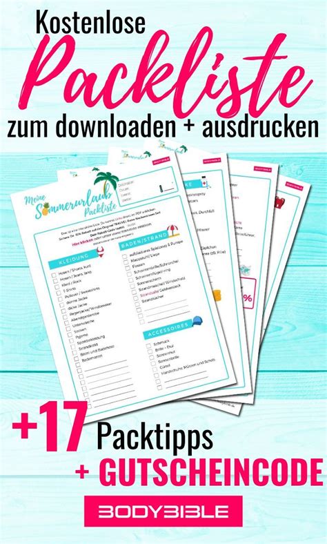 Kostenlose Checkliste F R Deinen Sommerurlaub Herunterladen Und Rabatt F R Ein Nackenkissen Set