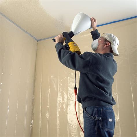 How To Spray A Textured Ceiling How To Apply Orange Peel Texture To
