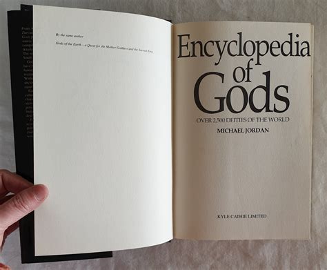 Encyclopedia Of Gods By Michael Jordan Morgans Rare Books