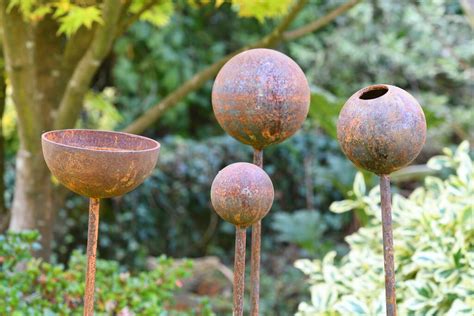 Rusty Garden Sculpture Bundle Rusty Garden Ornaments By Savage Works