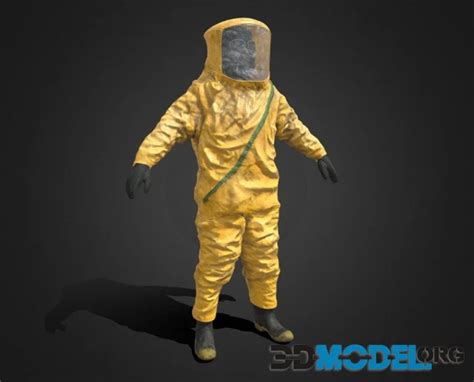 3D Model HAZMAT NBC Suit PBR