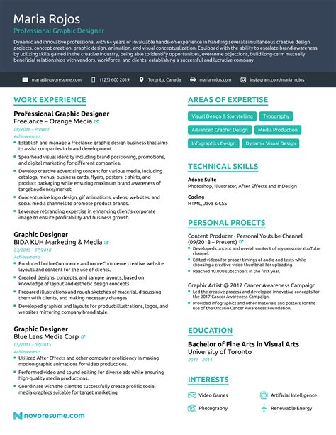 Graphic Designer Resume Sample And Guide 21 Examples