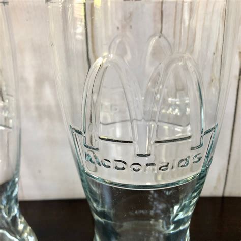 Vintage 1992 Mcdonald S Collectible Glasses Clear Etsy