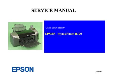 Разборка и ремонт принтера epson stylus 1410. EPSON STYLUS PHOTO R320 Service Manual download ...