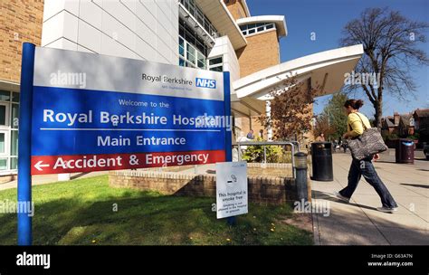 General View Of The Main Entrance For The Royal Berkshire Hospital In