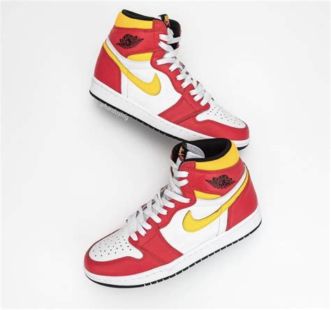 Air Jordan 1 Light Fusion Red 555088 603 Release Date Jordans Shoes