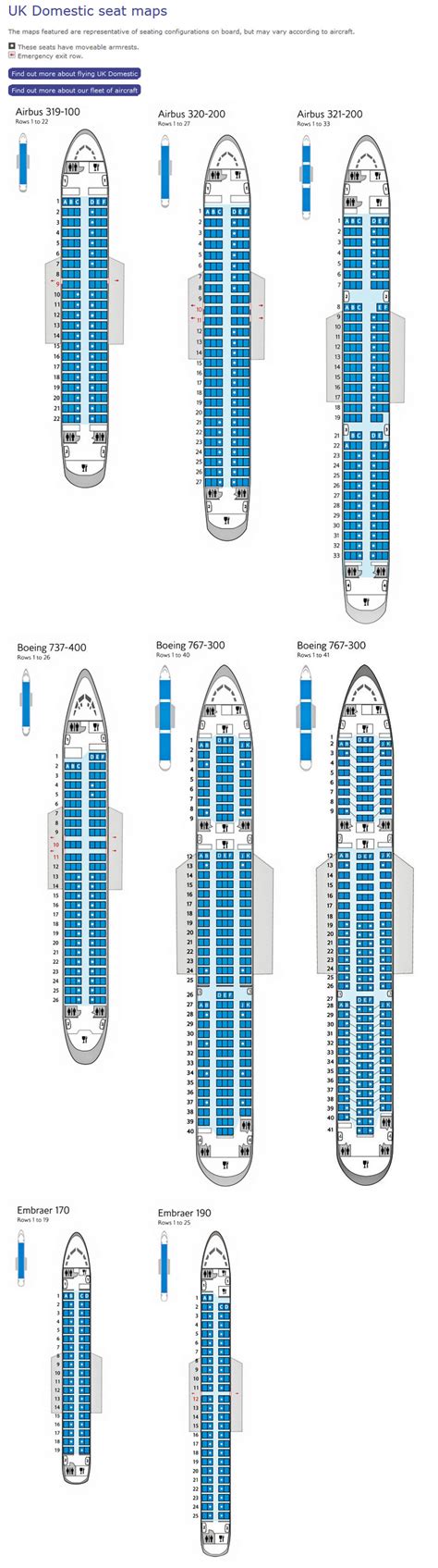 British Airways Seat Chart