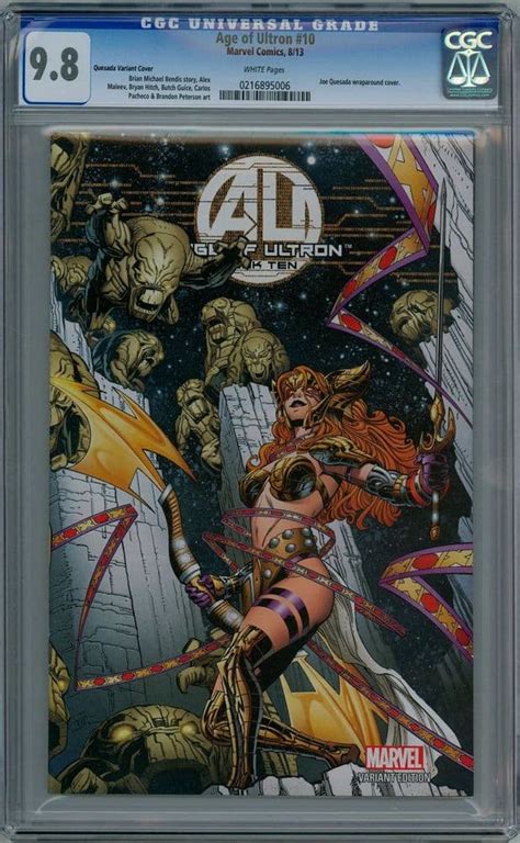 Age Of Ultron 10 Joe Quesada Angela Retail Variant 1 50 Cgc 9 8 Marvel