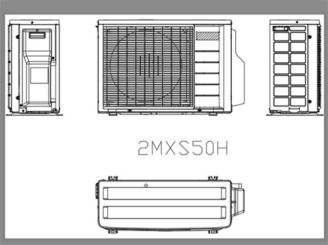 Split Type Air Conditioner In Autocad Cad 149 Mb Bibliocad