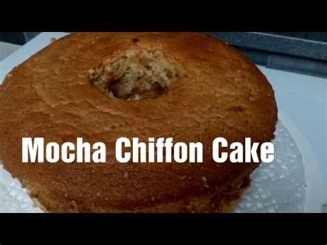 How To Make Mocha Chiffon Cake Mocha Chiffon Cake Recipe YouTube