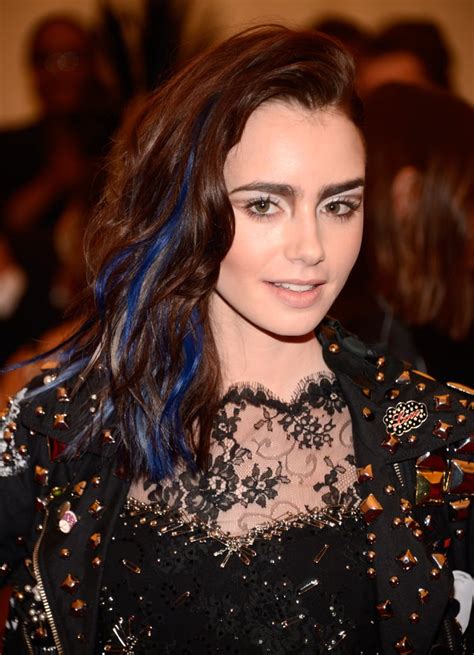 Lily Collins Celebrities With Bright Hair Color