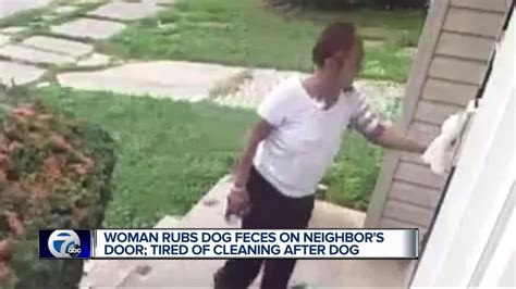 Woman Rubs Dog Feces On Neighbors Door