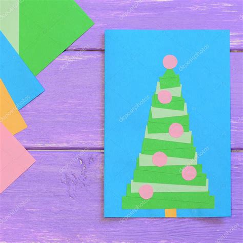 Photo Christmas Cards Ideas Merry Christmas Card Colored Paper