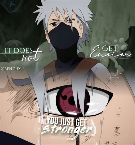 Then everyone will have to respect me at last. "It does not get easier,You just get stronger" | Naruto shippuden anime, Anime naruto, Naruto comic