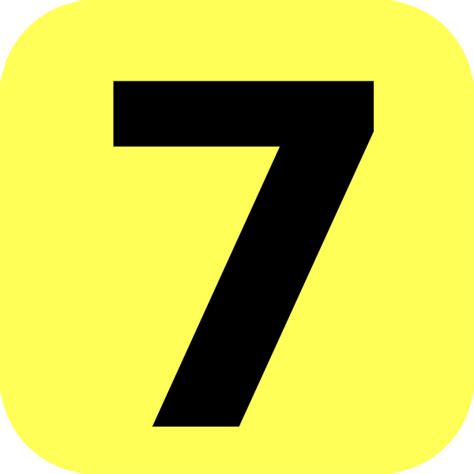 Yellow Number 7 Clipart 10 Free Cliparts Download Images On