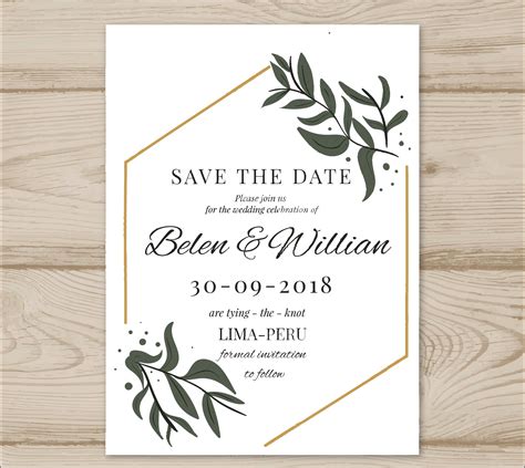 Modern Wedding Invitation 23 Examples Illustrator Word Pages How