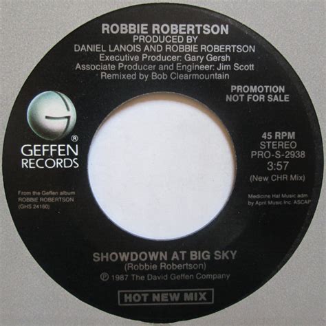 Robbie Robertson Showdown At Big Sky 1987 Ar Pressing Vinyl Discogs