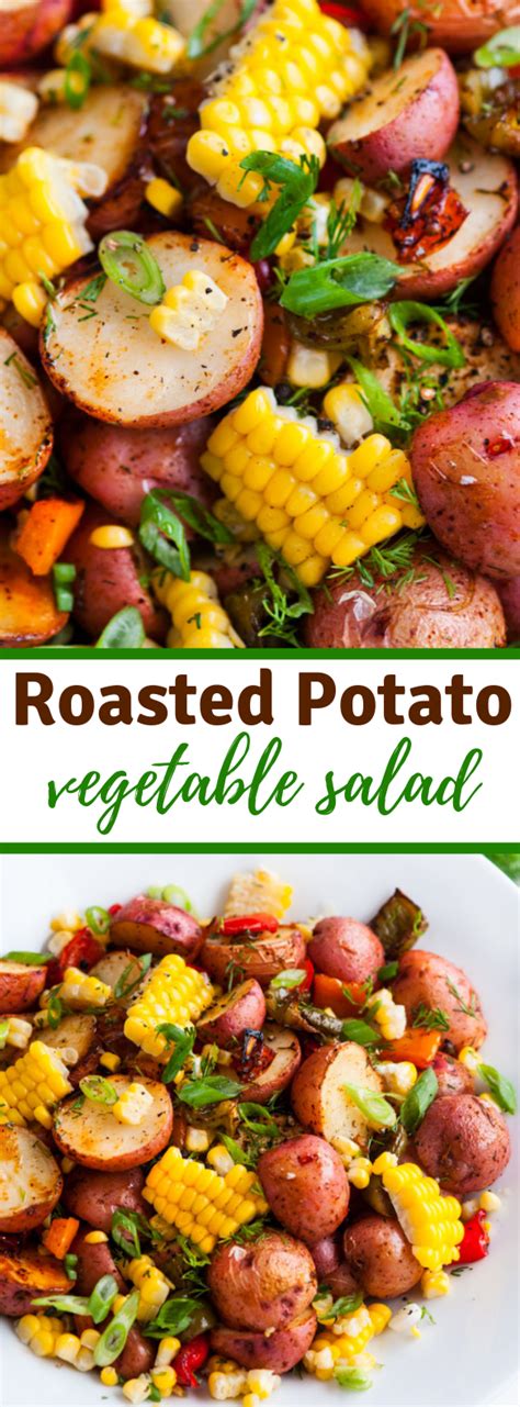 Crispy on the outside and melting on the inside, this. SOUTHWEST ROASTED POTATO SALAD #cleaneating #vegan ...