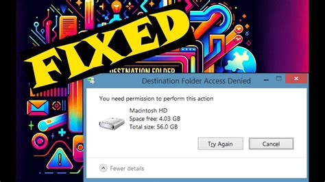 FIXED How To Fix Destination Folder Access Denied Error Windows