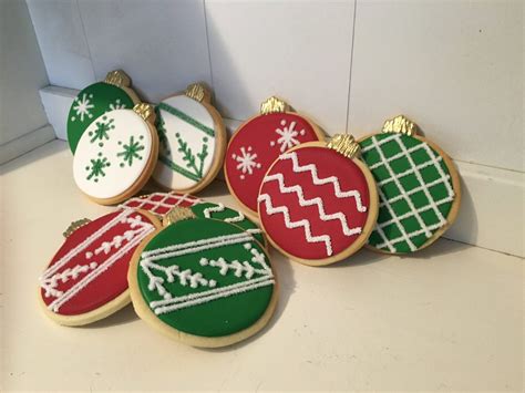 Christmas Cookies Ornament Hand Decorated Sugar 1 Dozen