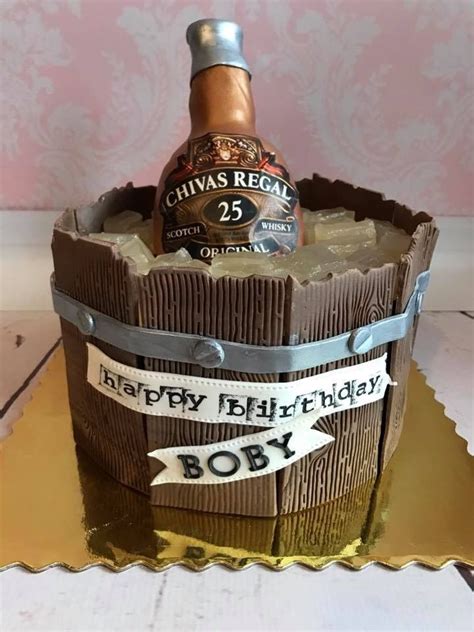From holly springs, nc ordered this 40th birthday disco cake. Chivas Regal whiskey bottle cake, original birthday cake ...
