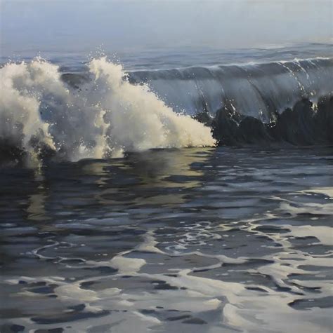 Richard Johnson Eventide X Oil On Canvas Ocean Waves Painting