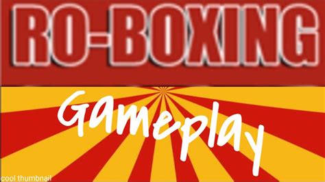 Roblox Gameplay Ro Boxing Roblox Content Youtube