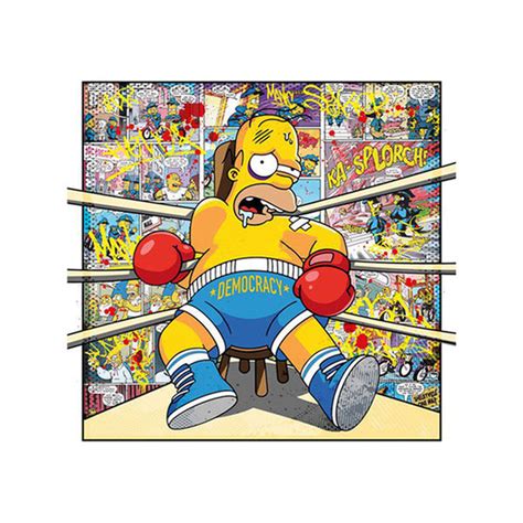Tableau Homer Simpson Au Tour Du Mur