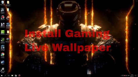How To Install Live Gaming Wallpapers 2017 Youtube
