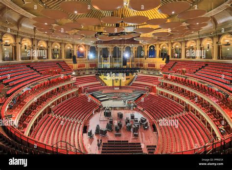 Royal Albert Hall Interior Building Architecture Of Empty Auditorium