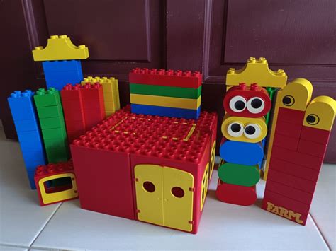 Vintage 1979 Lego Duplo Red House With Blocks Hobbies And Toys Toys And Games On Carousell