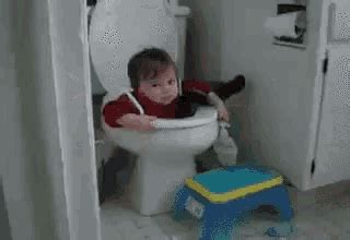 Baby Stuck Baby Stuck Toilet