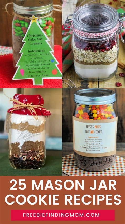 25 Easy Mason Jar Cookie Recipes Freebie Finding Mom Mason Jar