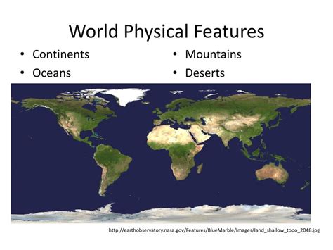 Ppt World Physical Features Powerpoint Presentation Free Download