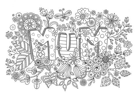 20 Free Printable Mothers Day Coloring Pages For Adults