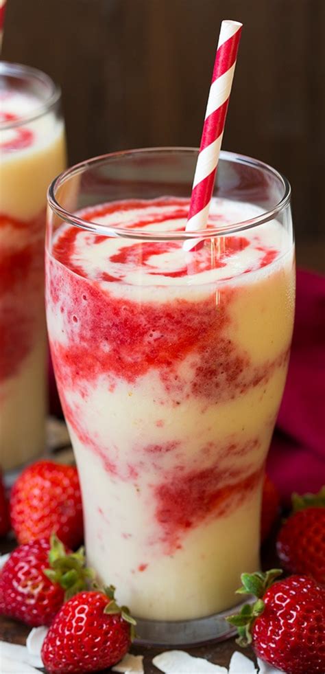Strawberry Colada Smoothie Cooking Classy Smoothie Drinks Smoothie